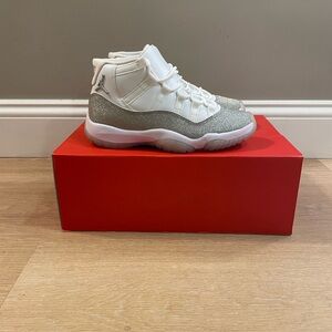 Sold…Size 6.5 - Air Jordan 11 Retro Metallic Silver … new but tried on